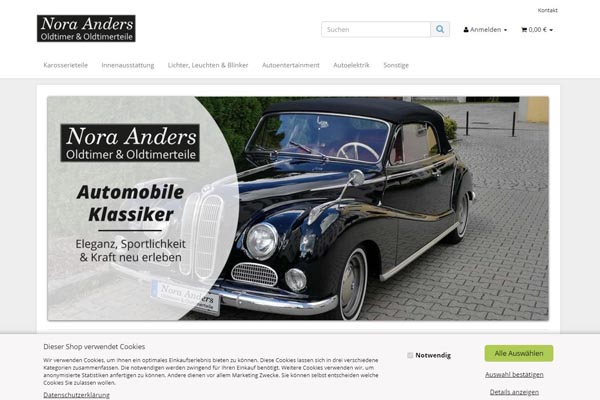Nora Anders Oldtimer & Oldtimerteile ebay shop